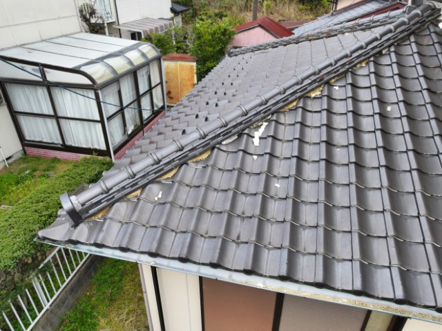 多治見市　漆喰はがれ