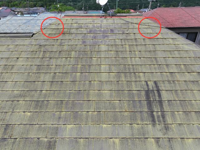 多治見市　瓦のずれ、ひび