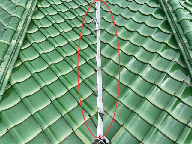 多治見市松坂町 谷板金　劣化