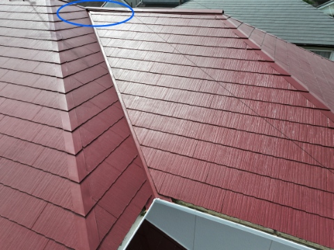 多治見市　棟の浮き