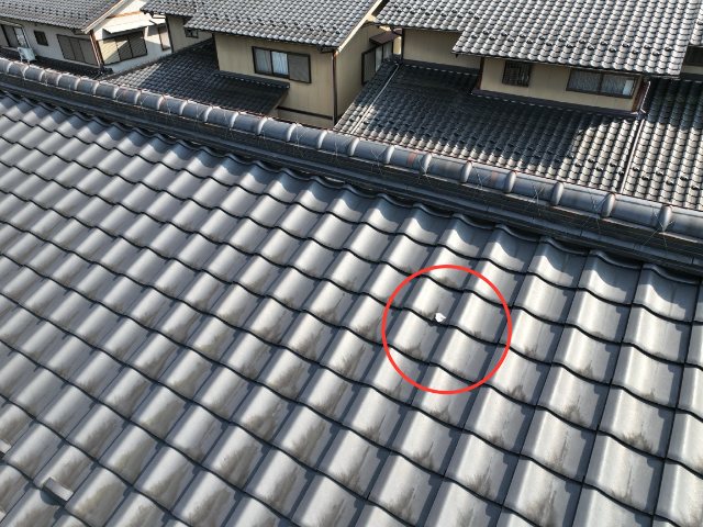 瑞浪市　漆喰剥がれ