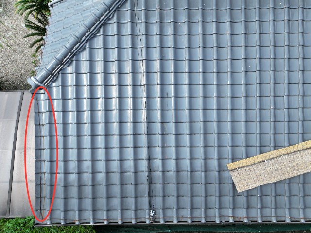 瀬戸市東米泉町　ワイヤーきれてる