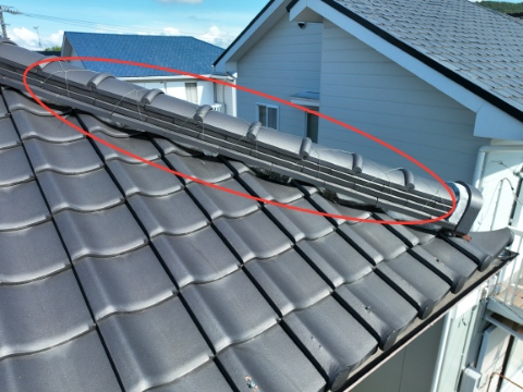 希望ヶ丘　棟のずれ