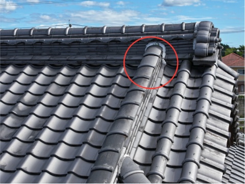 多治見市平井町　下棟のズレ