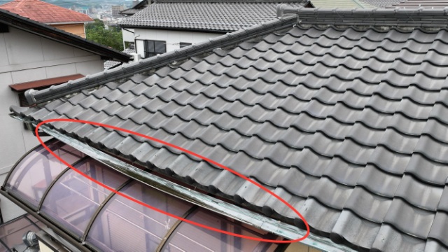 希望ヶ丘　雨樋劣化