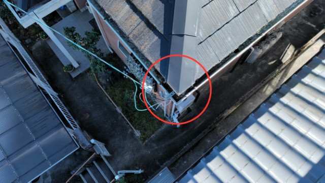 瑞浪市明賀台　樋汚れ