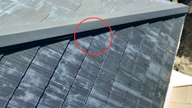 瑞浪市明賀台　瓦のズレ