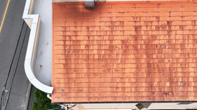 瀬戸市　屋根の塗装剥がれ