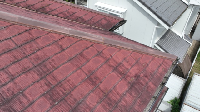 多治見市脇之島町　屋根の劣化