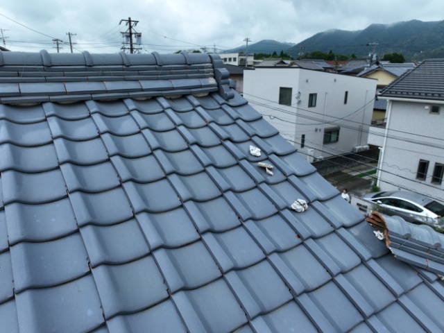 多治見市笠原町　漆喰の剥がれ