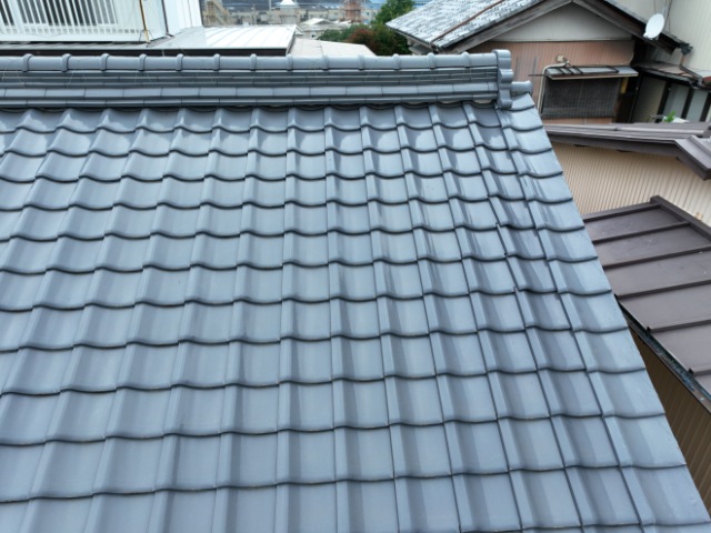 多治見市笠原町　瓦のずれ