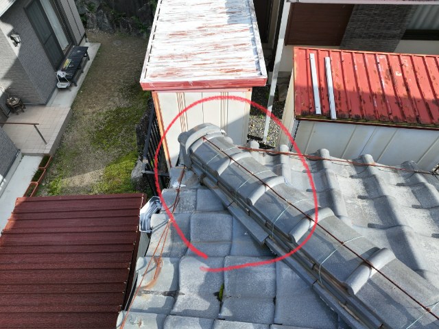 多治見市旭ヶ丘　棟のずれ