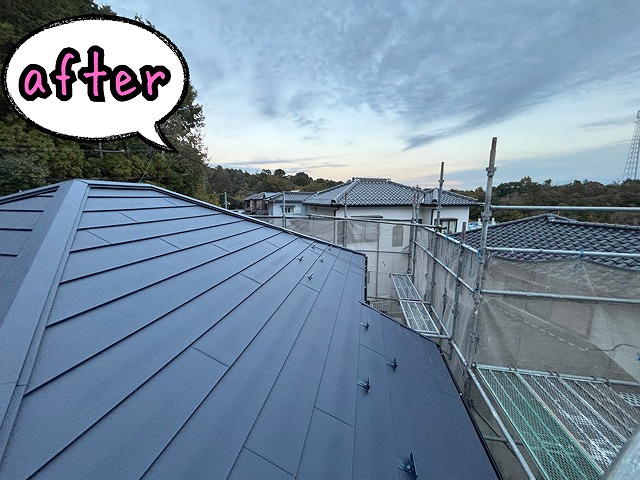 カバー工法施工後の様子