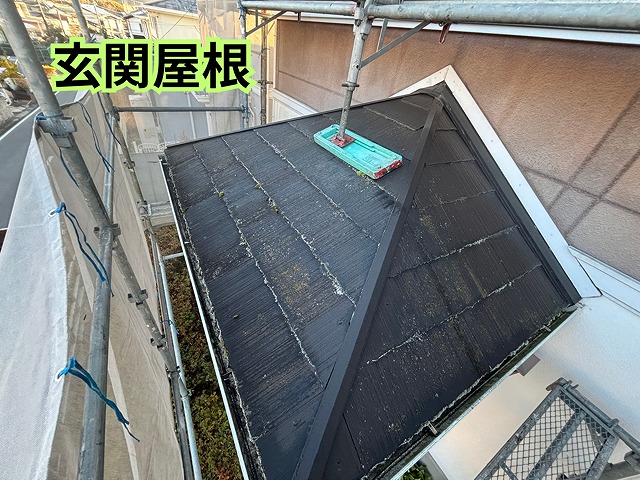 多治見市幸町 玄関屋根施工前の様子