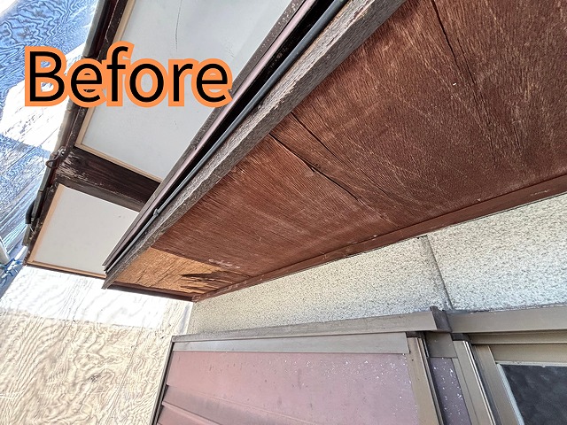 可児市愛岐ヶ丘で軒天井工事Before