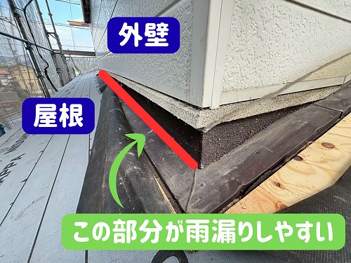 多治見市にて外壁と屋根の様子