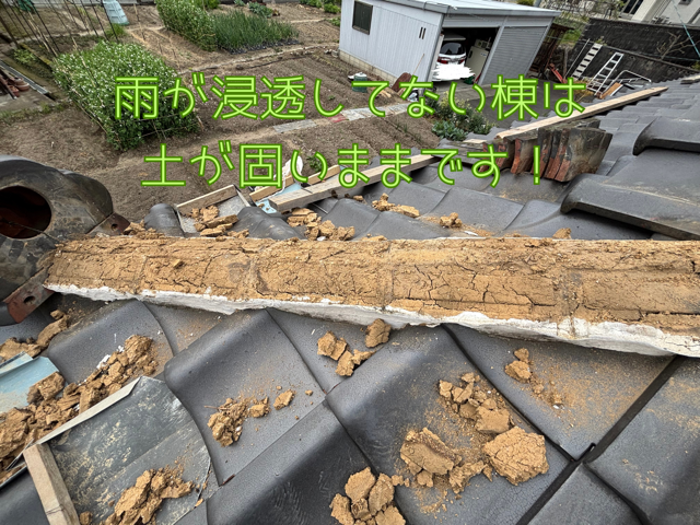 塊になって形が残っている状態