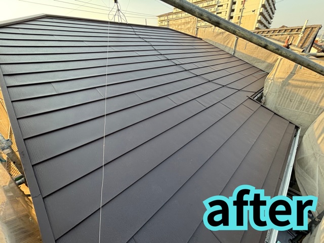 春日井市にてスーパーガルテクト平部施工後のアフター写真