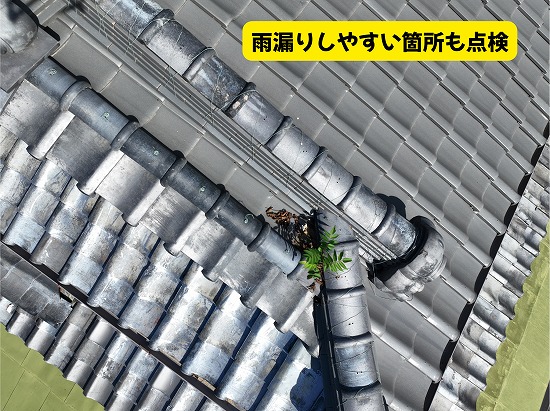 美濃加茂市の谷部や壁際の状態
