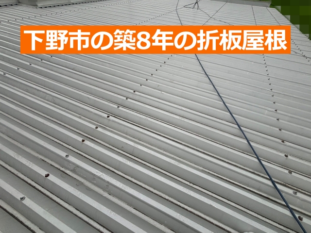 下野市の築8年の折板屋根