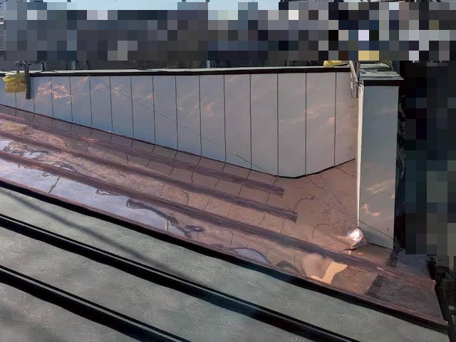 結城市　銅板屋根部分葺き替え・内壁張り替え　施工後の写真