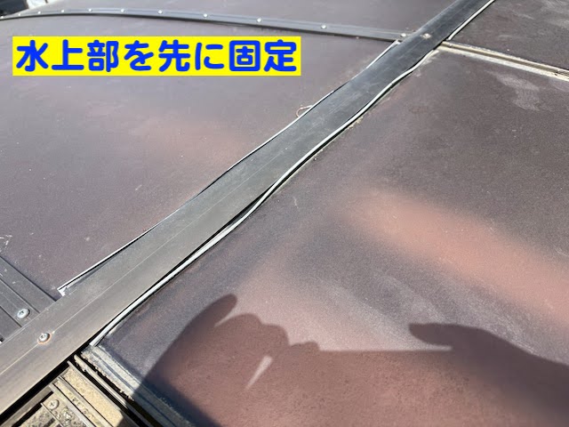 下野市 カーポートのパネルズレ調整・再設置 水上部復旧後の写真