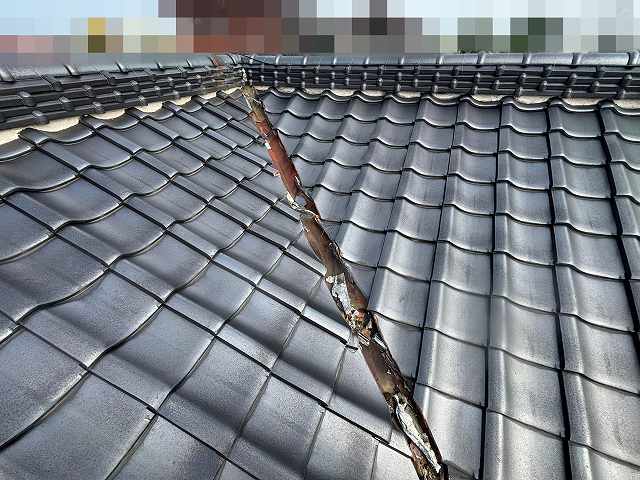 雨漏り調査を実施した下野市の瓦屋根