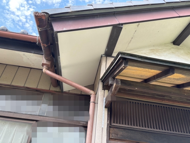 軒天張り替え後