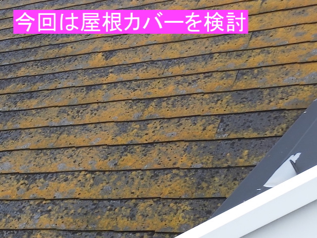 カバー工法を検討した小山市の化粧スレート屋根の状態