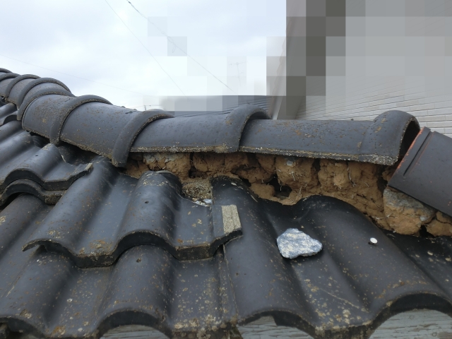 棟部の歪みや崩れ②