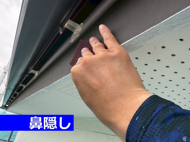 付帯部（鼻隠し）の塗装