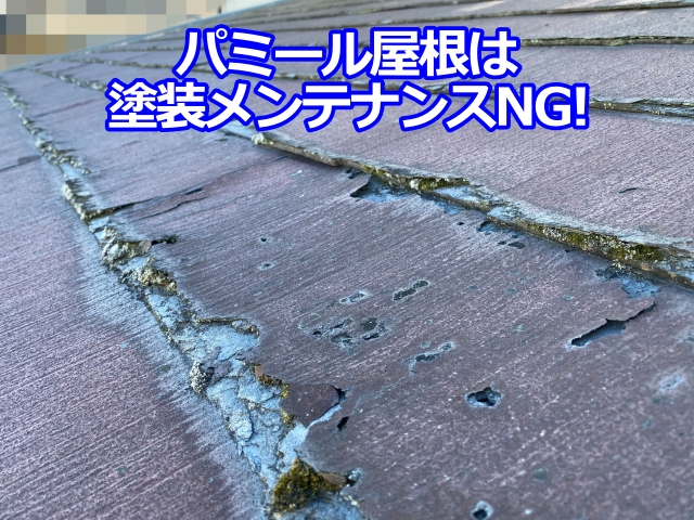 パミール屋根は塗装メンテナンスNG!
