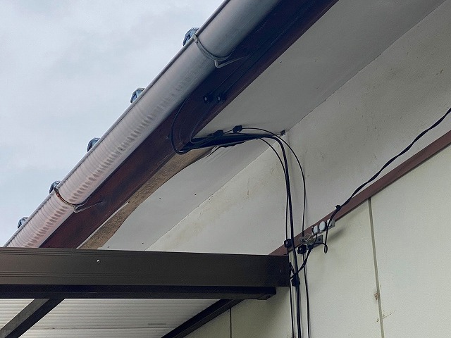 小山市の軒天張り替え工事前