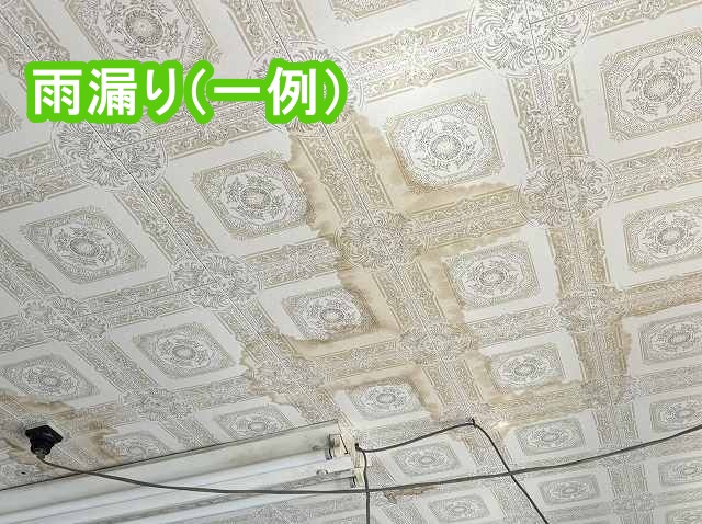 雨漏りの例