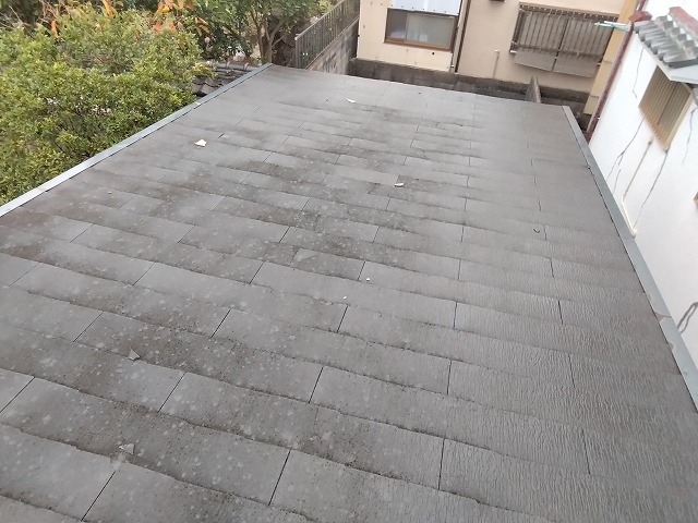 姫路市　車庫の屋根災害