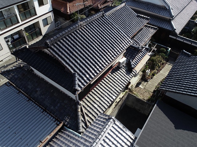 ドローンによる屋根全体の確認