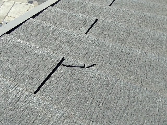 加古川市　カラーベスト破損