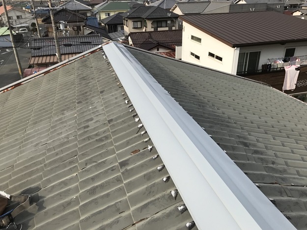 加古川市　棟板金　雨漏り　施工完成