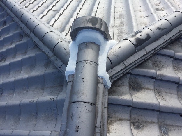 明石市　棟　漆喰　工事完了