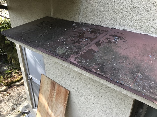 姫路市　庇　経年劣化