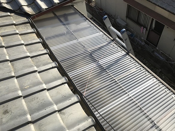高砂市　波板ポリカ　交換工事