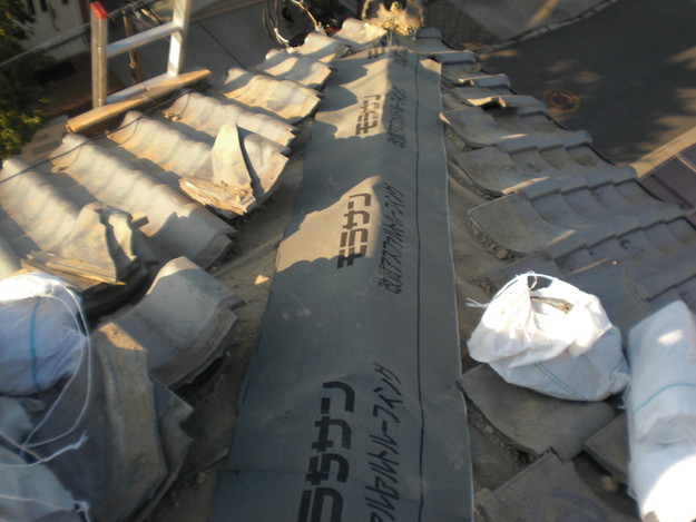 加古川市　棟　防水シート