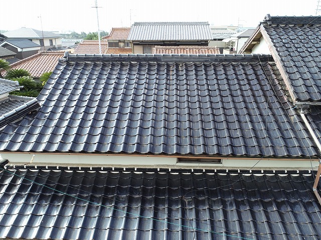 別角度からの屋根状態の確認