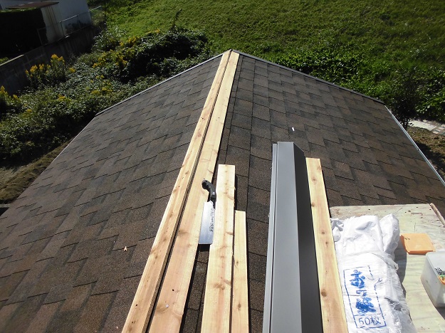 姫路市　屋根カバー　アスファルトシングル