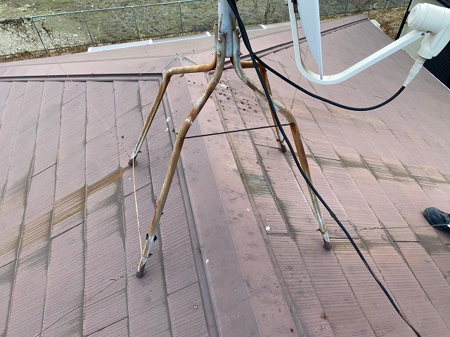 加古川市　経年劣化　既存のカラーベスト屋根