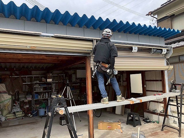 加古川市　シャッターの補修