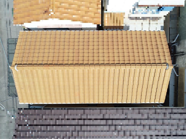 真上から見た屋根形状の確認