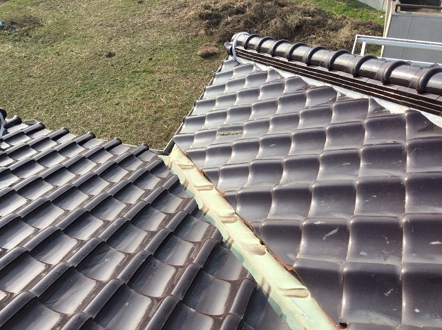 屋根面ごとの段差と水の流れの確認