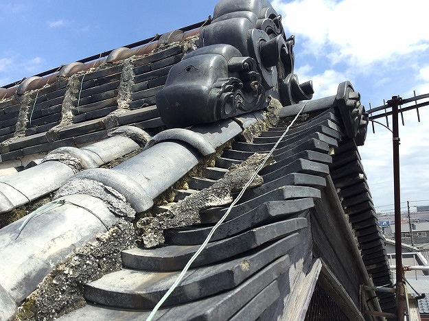 棟まわりの傷みが目立つ箇所を確認