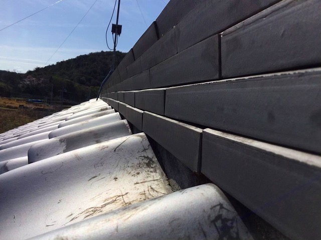 加古川市　屋根補修　目地・通りの乱れ